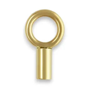 🆕🔗 Crimp End Cap with Closed Jump Ring in 14ct Yellow Gold Filled