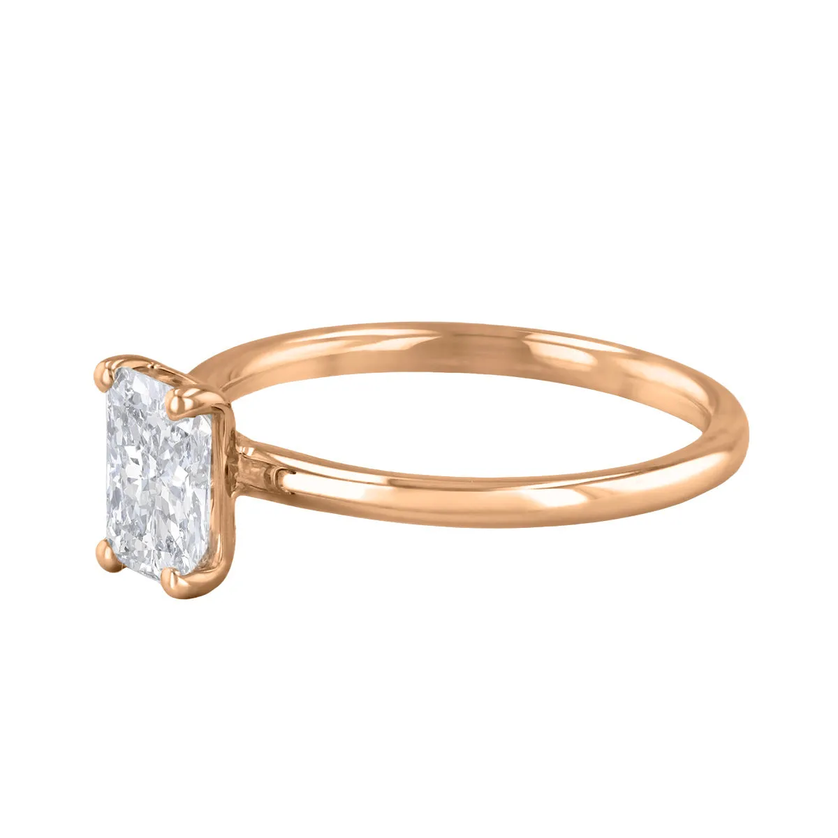 0-35ct Sofia Radiant Cut Diamond Solitaire Engagement Ring | 18ct Rose Gold