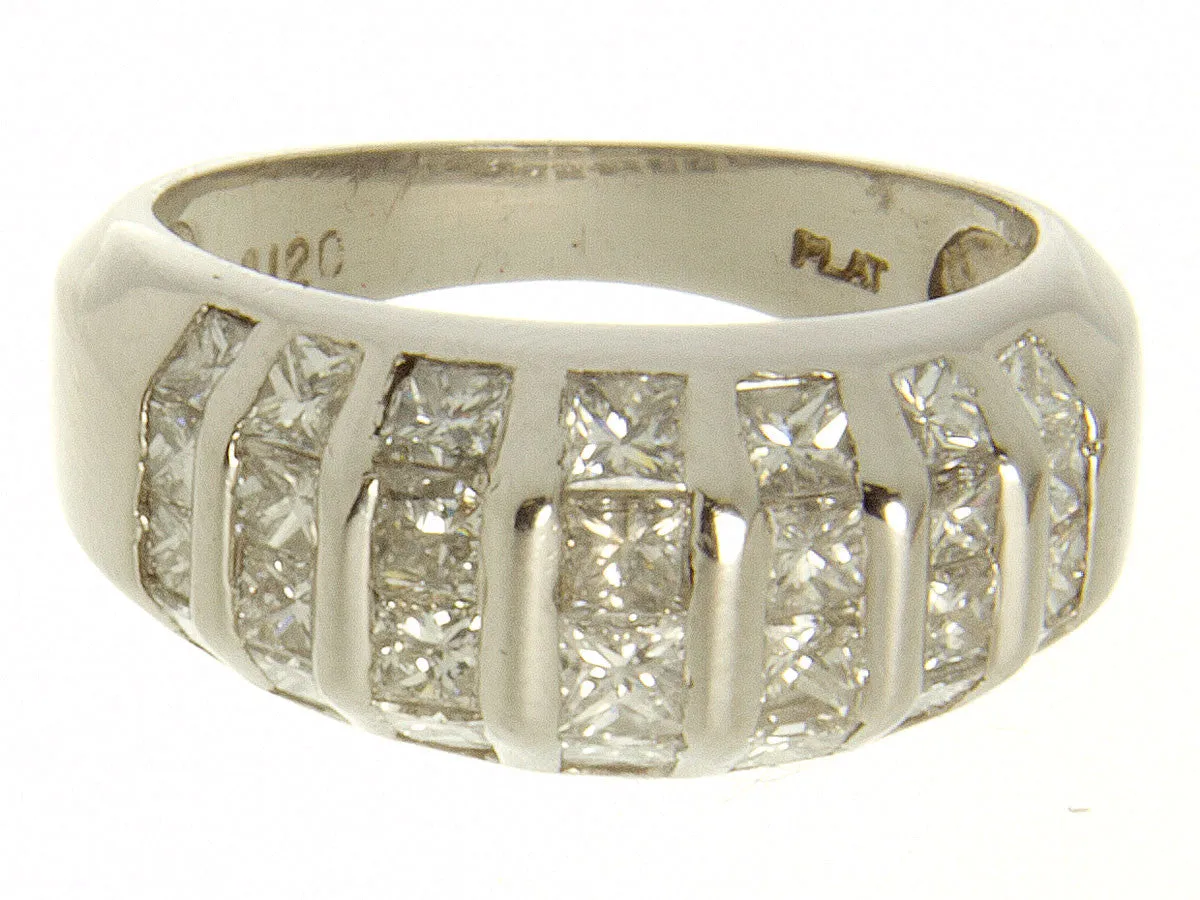 1.20ct Diamond & Platinum Band Ring