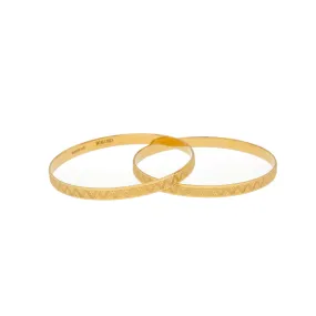 22K Gold Bangles Set of Two, 29.4gm