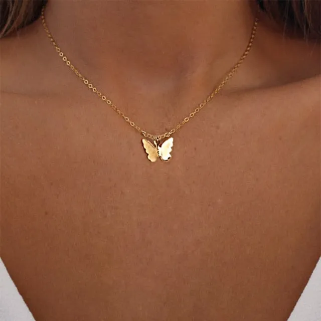 Angelic Butterfly Pendant Necklaces