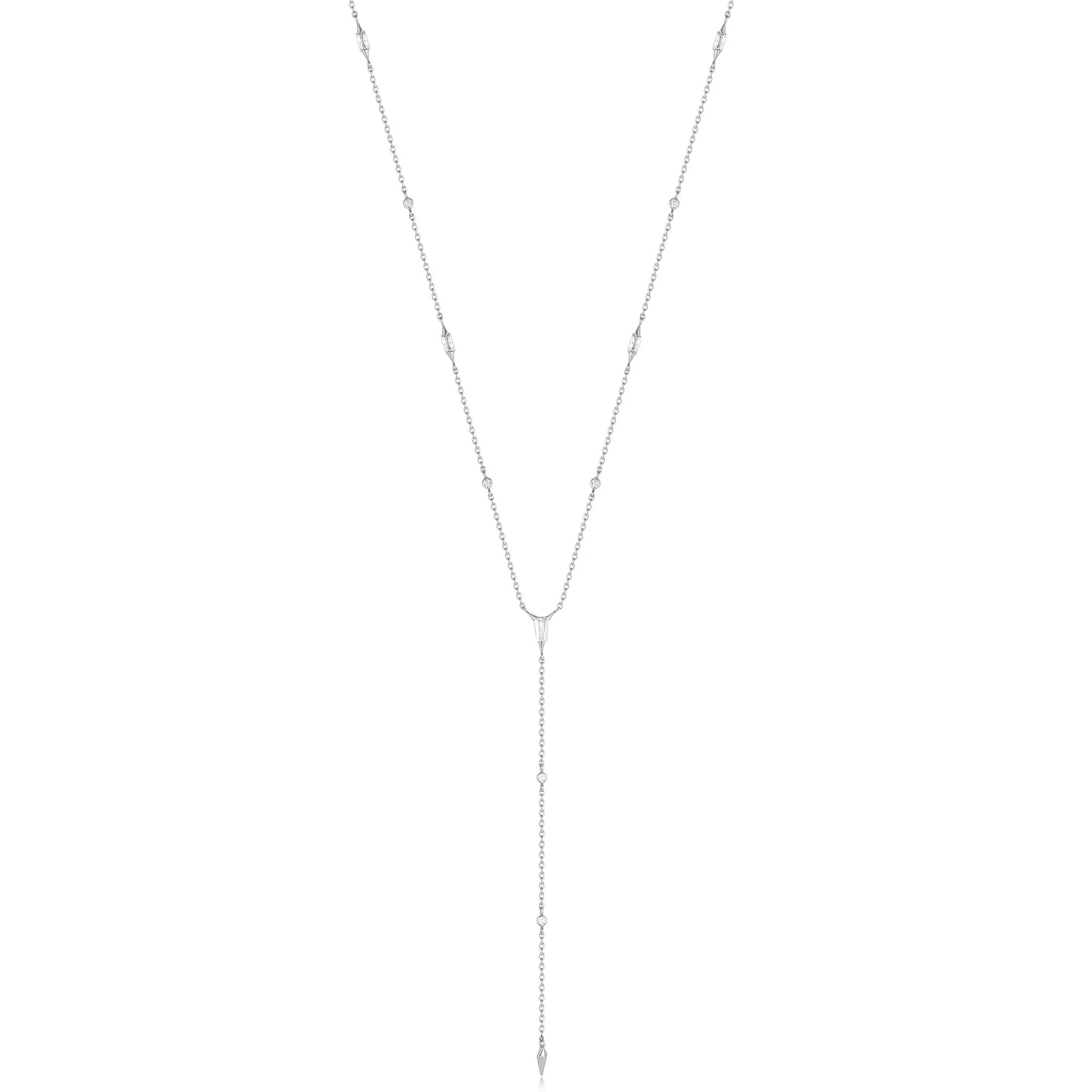 Ania Haie Silver Sparkle Point Y Necklace N053-05H