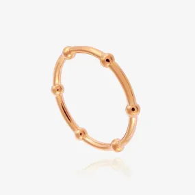 Beaded Ring Rose Gold