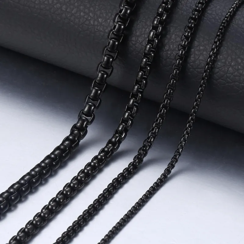 Black Stainless Steel Necklaces