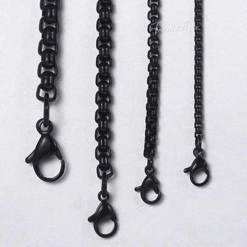 Black Stainless Steel Necklaces