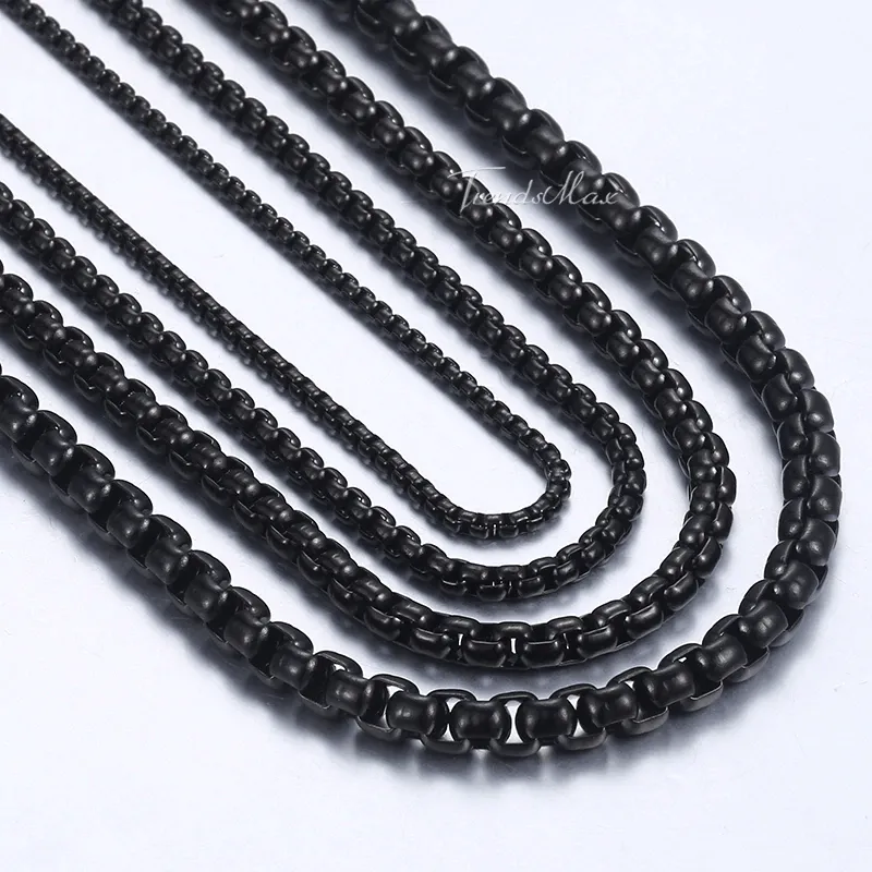 Black Stainless Steel Necklaces