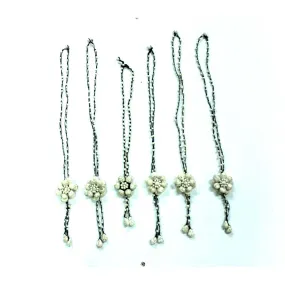 BUNDLE: Bohemian Flower Style Necklaces 6 & 3 Pieces - Thailand