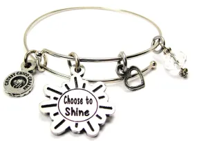 Choose To Shine Bangle Bracelet