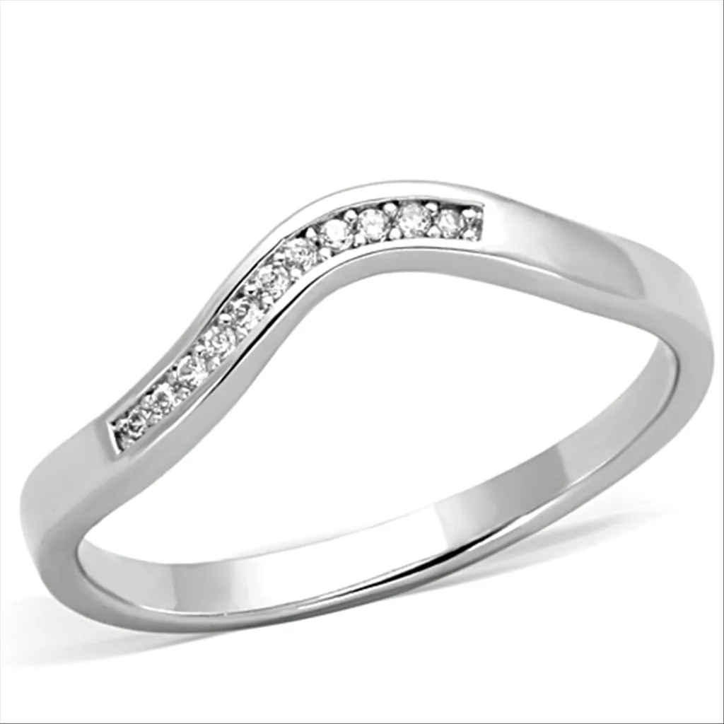 CJG2661 Stainless Steel AAA Grade CZ Ring