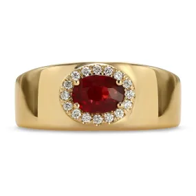 Classic Ruby and Diamond Cigar Band