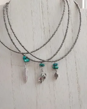 Cowgirl charm necklaces