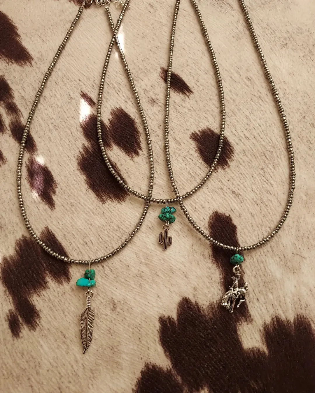 Cowgirl charm necklaces