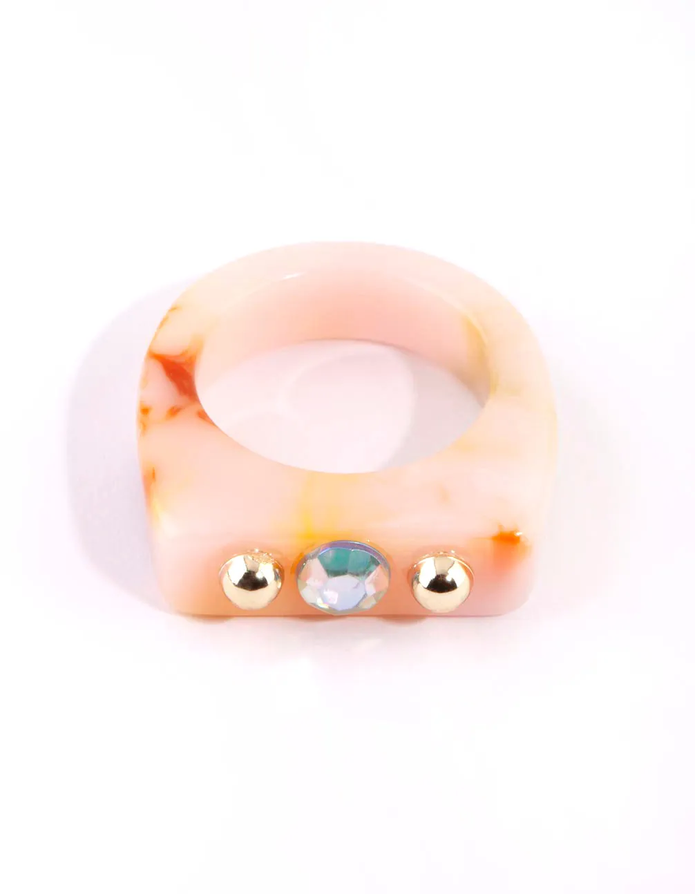 Cream Marble Ring