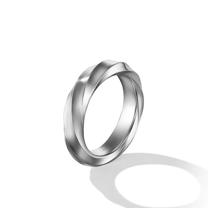 David Yurman Cable Edge™ Band Ring in Recycled Sterling Silver