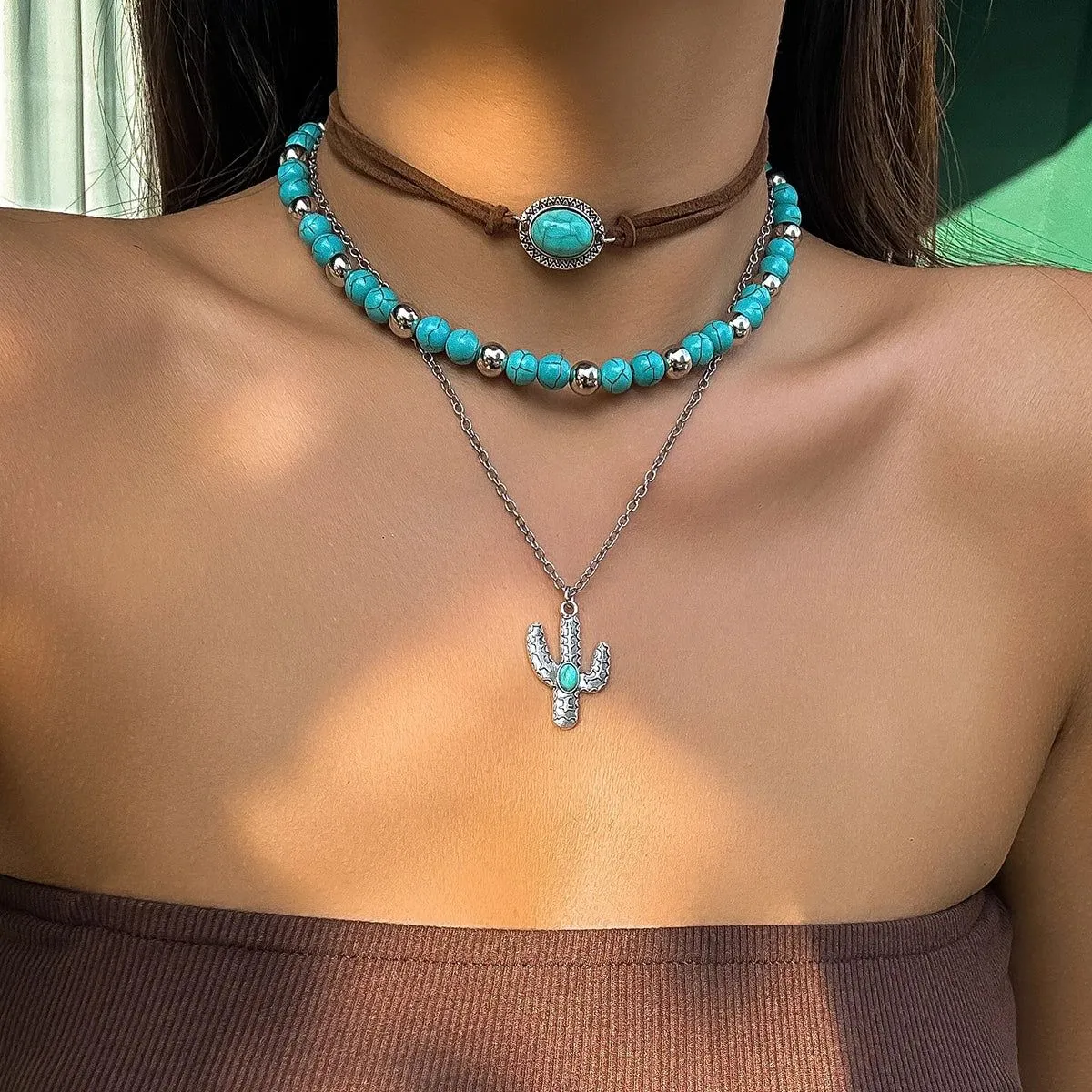 Desert Oasis Charm Necklace Set