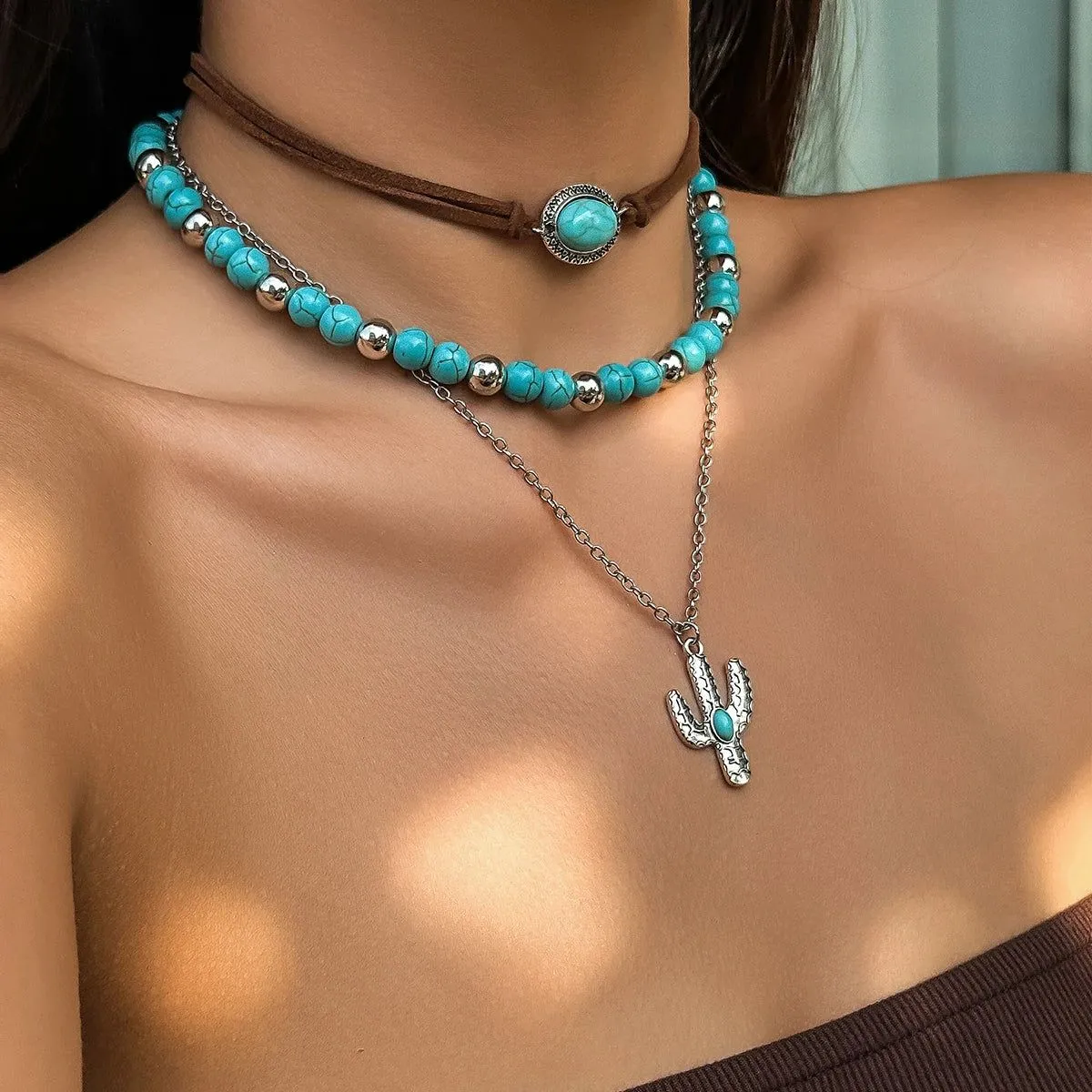 Desert Oasis Charm Necklace Set