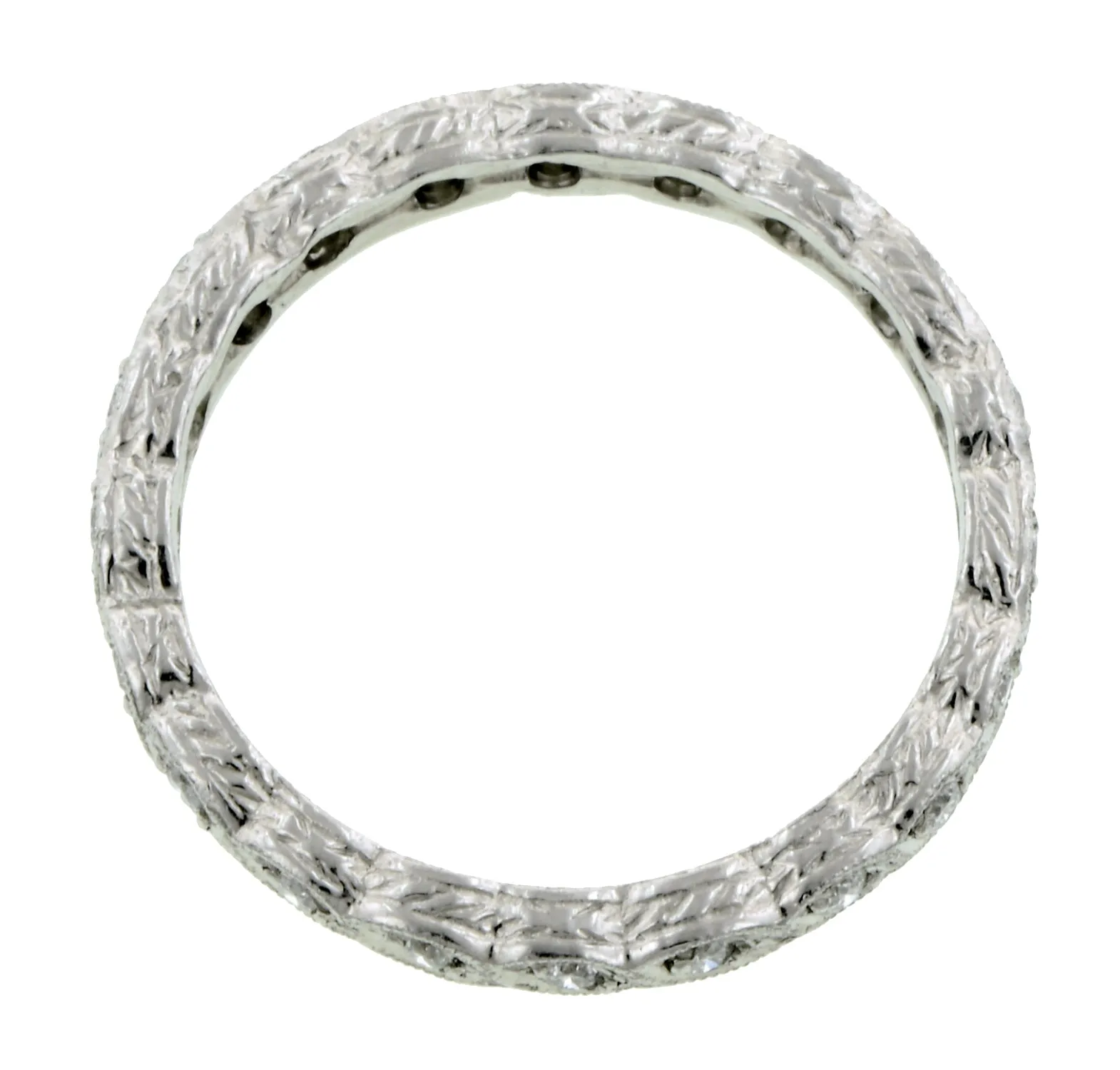 Diamond Twist Eternity Band Ring