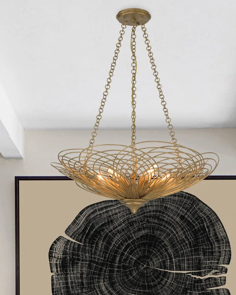 Doral 6 Light Renaissance Gold Chandelier