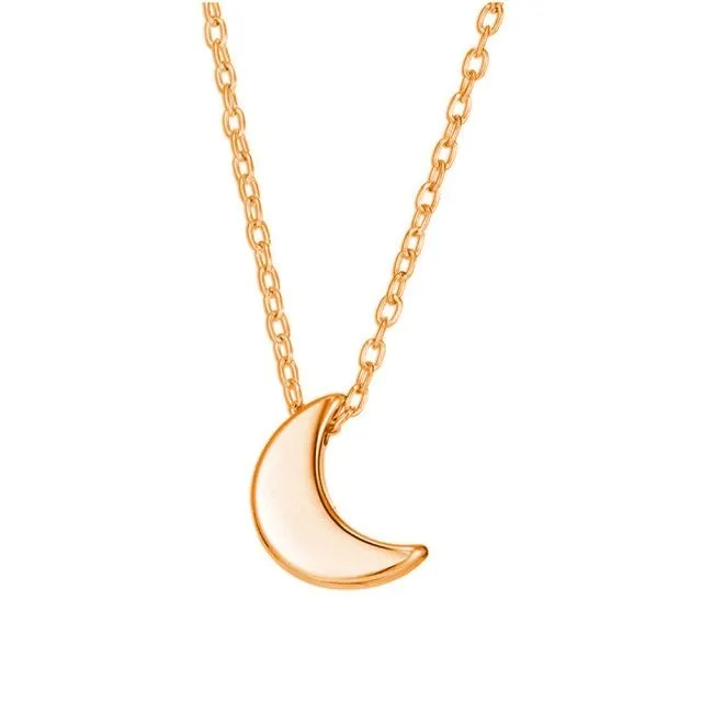 Fashion Necklace New Moon Crescent Pendant Short Necklace Chain Women Gift jewelry S30326