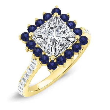 Gazania - GIA Natural Princess Diamond Engagement Ring