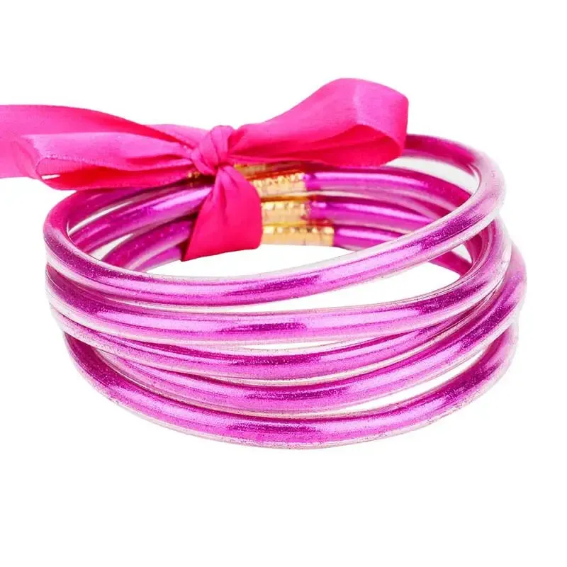 Glitter Tube Stackable Bracelet