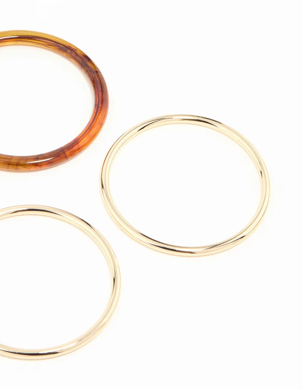 Gold & Tortoiseshell Bangles 5-Pack