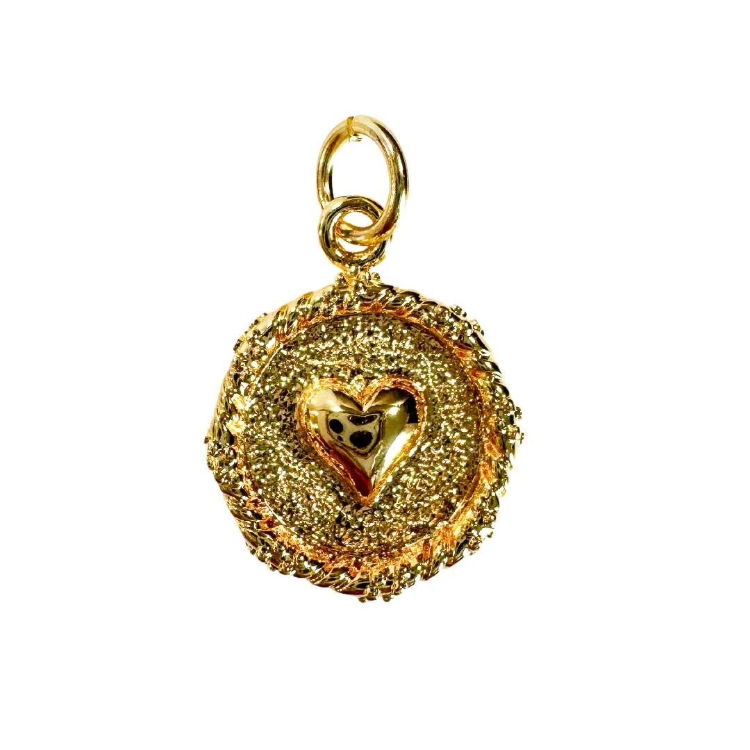 Heart 3d Tag For Charm Necklace & Bracelet