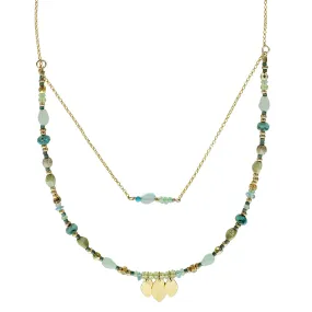 Holly Yashi Shades Of The Sea Double Layer Necklace