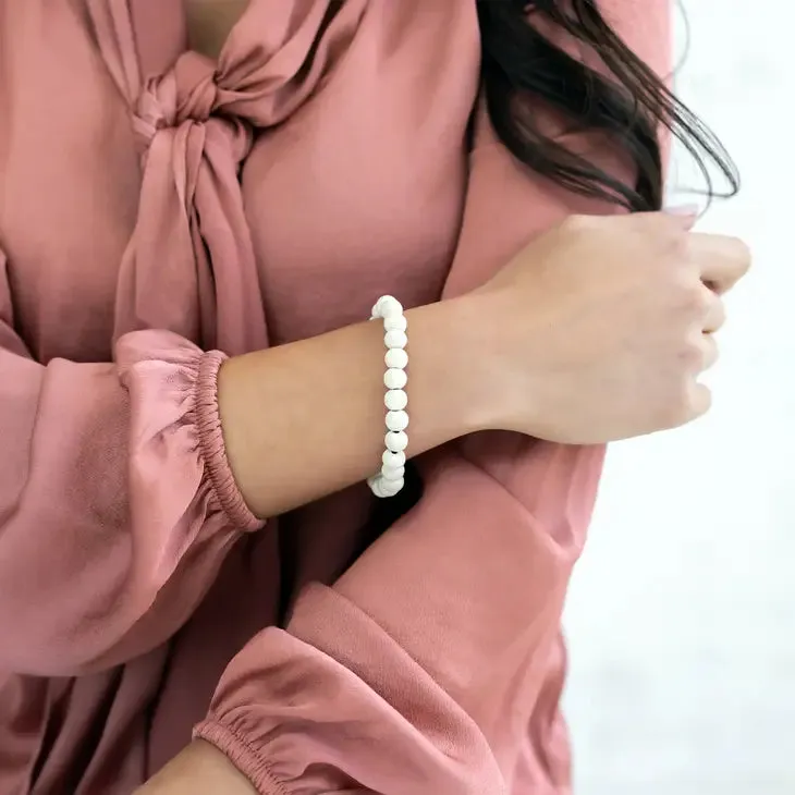 Ivory Fern Stack Bracelet