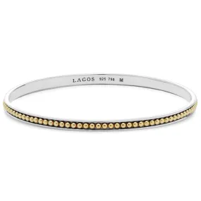 KSL Two-Tone Caviar Beaded Bangle