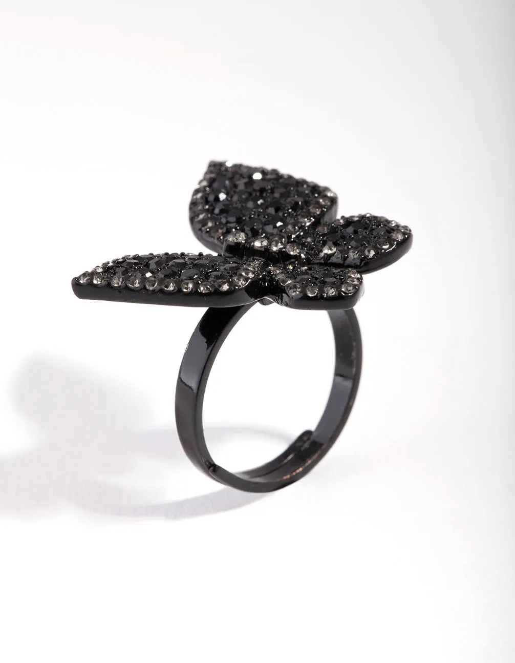 Large Pave Butterfly Ring