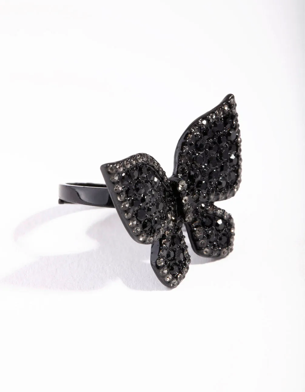 Large Pave Butterfly Ring