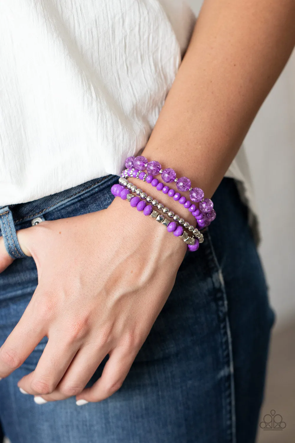 Layered Luster - Purple