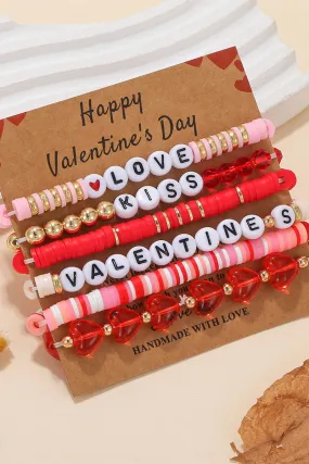 Love and Kisses So Loving Beaded Bracelet Set