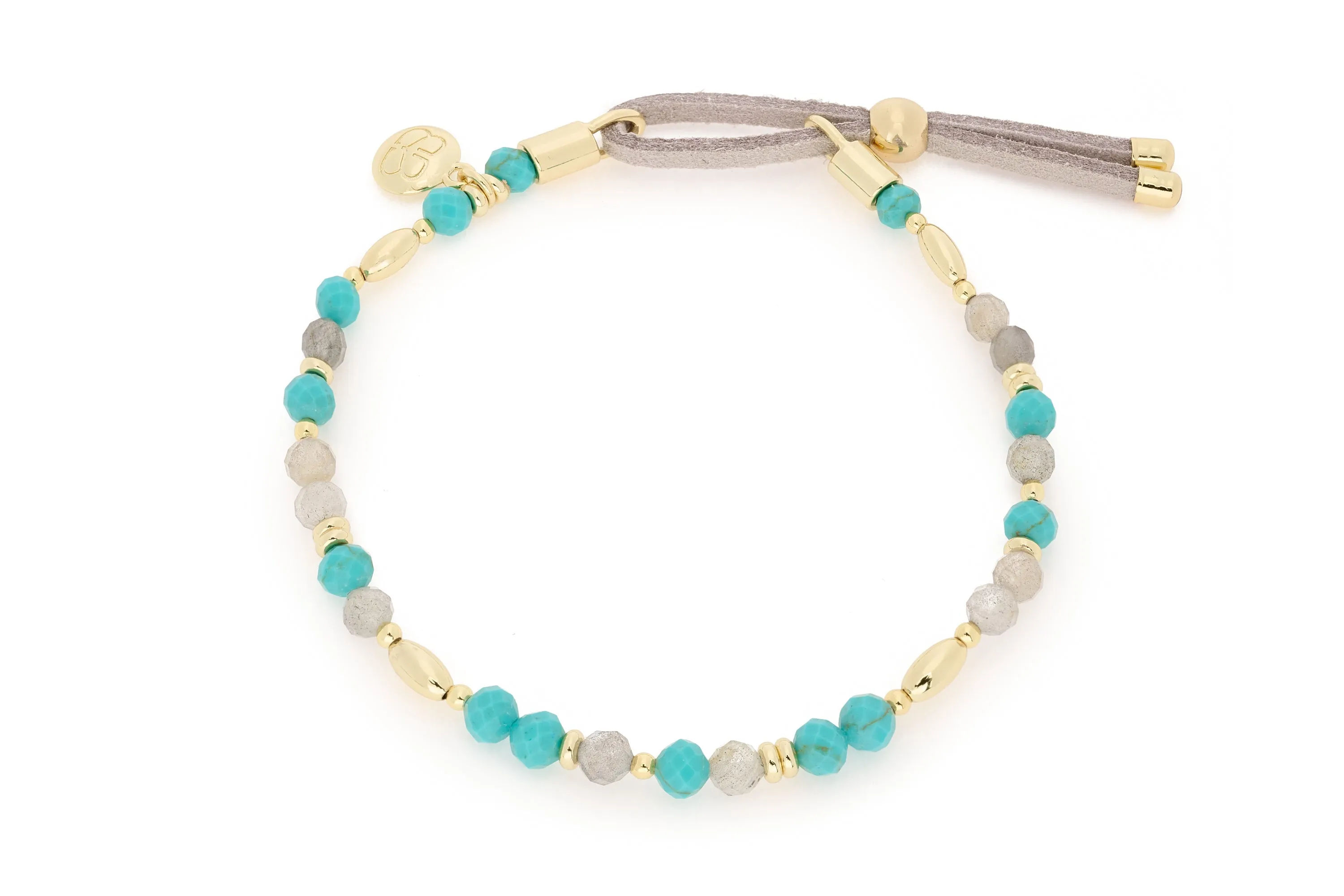 Milos Gold Turquoise Gemstone Stacking Bracelets