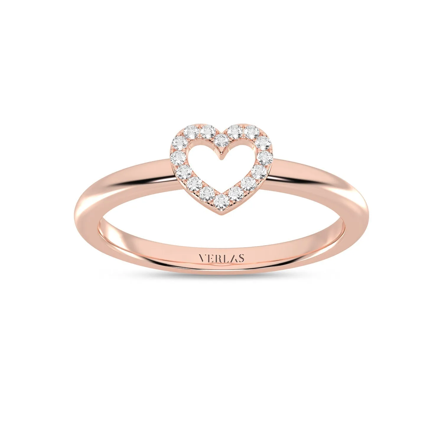 Mini-Heart Silhouette Ring