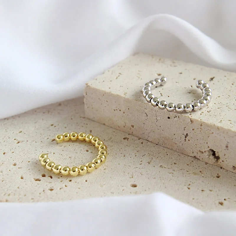 Minimalist Beaded Ring Adjustable