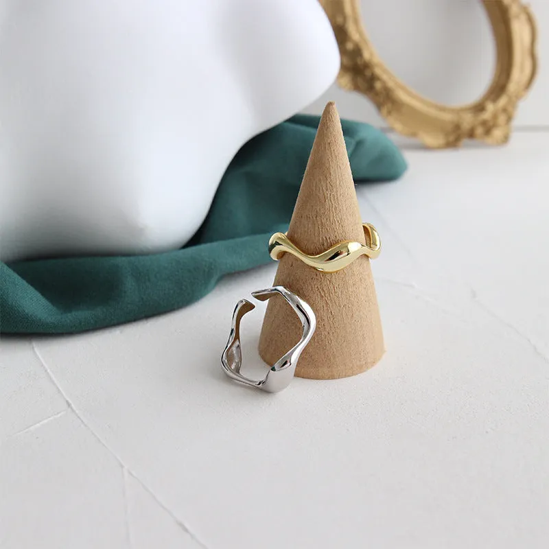 Minimalist Irregular Ring Adjustable