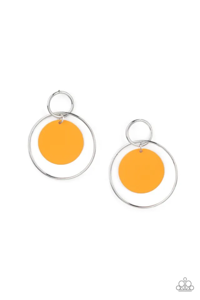 Paparazzi Earring ~ POP, Look, and Listen - Orange