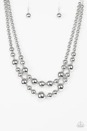 Paparazzi Necklace ~ I Double Dare You - Silver