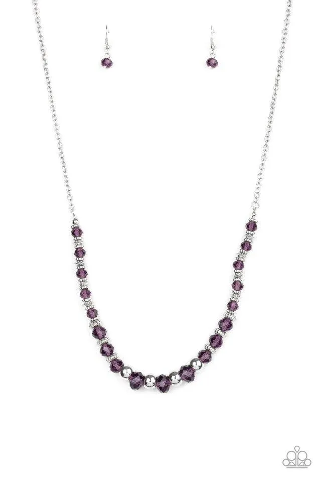 Paparazzi Necklace ~ Stratosphere Sparkle - Purple