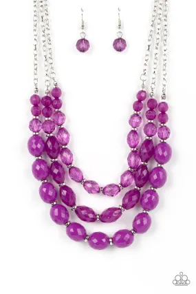 PAPARAZZI Tropical Hideaway - Purple NECKLACES