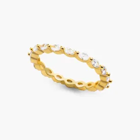 Petite Side Marquise Band