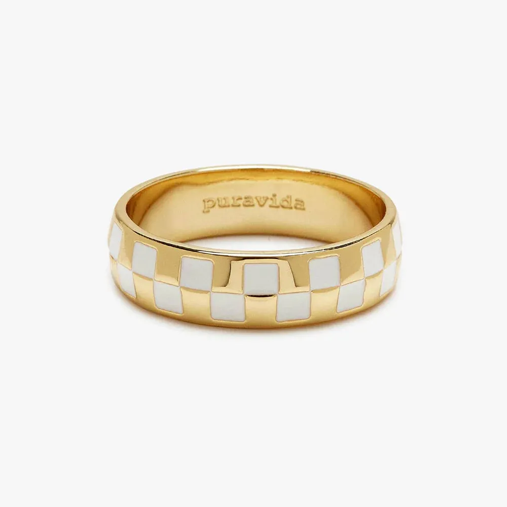 PURA VIDA RINGS - CHECKERBOARD