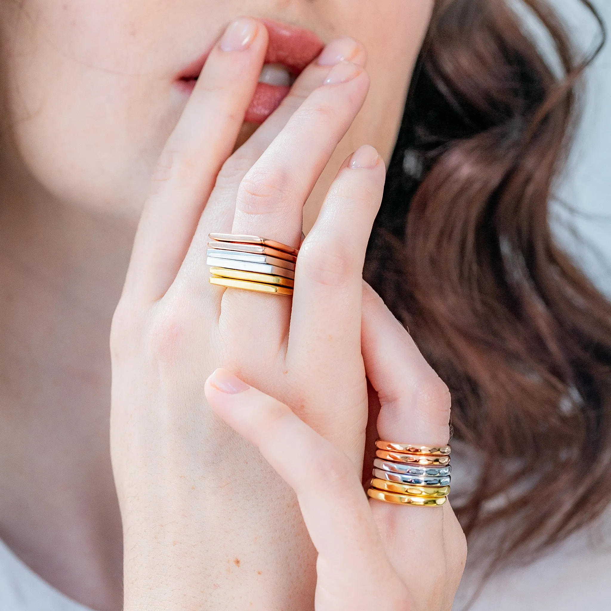 Rose Gold Minerva Stacking Ring