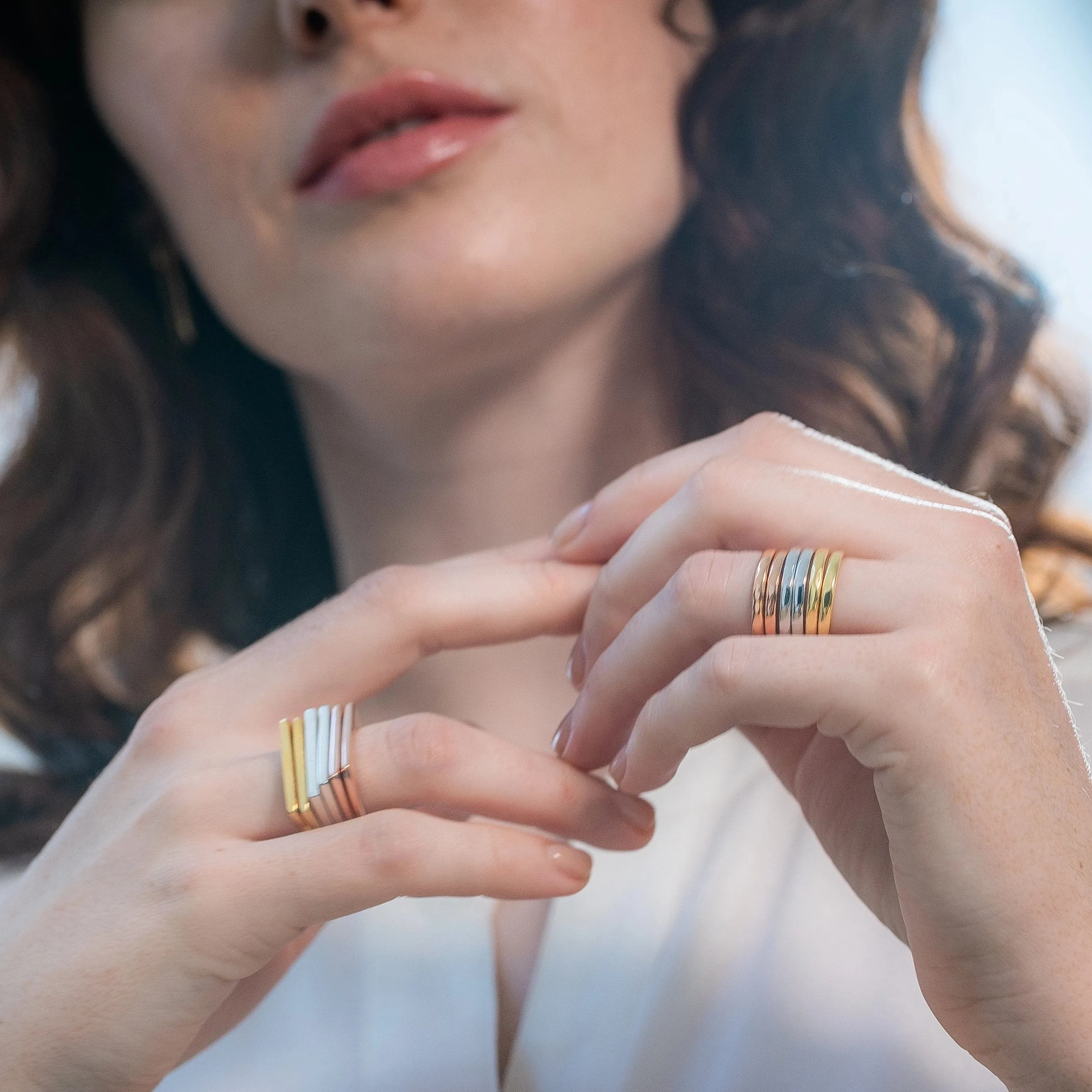 Rose Gold Minerva Stacking Ring