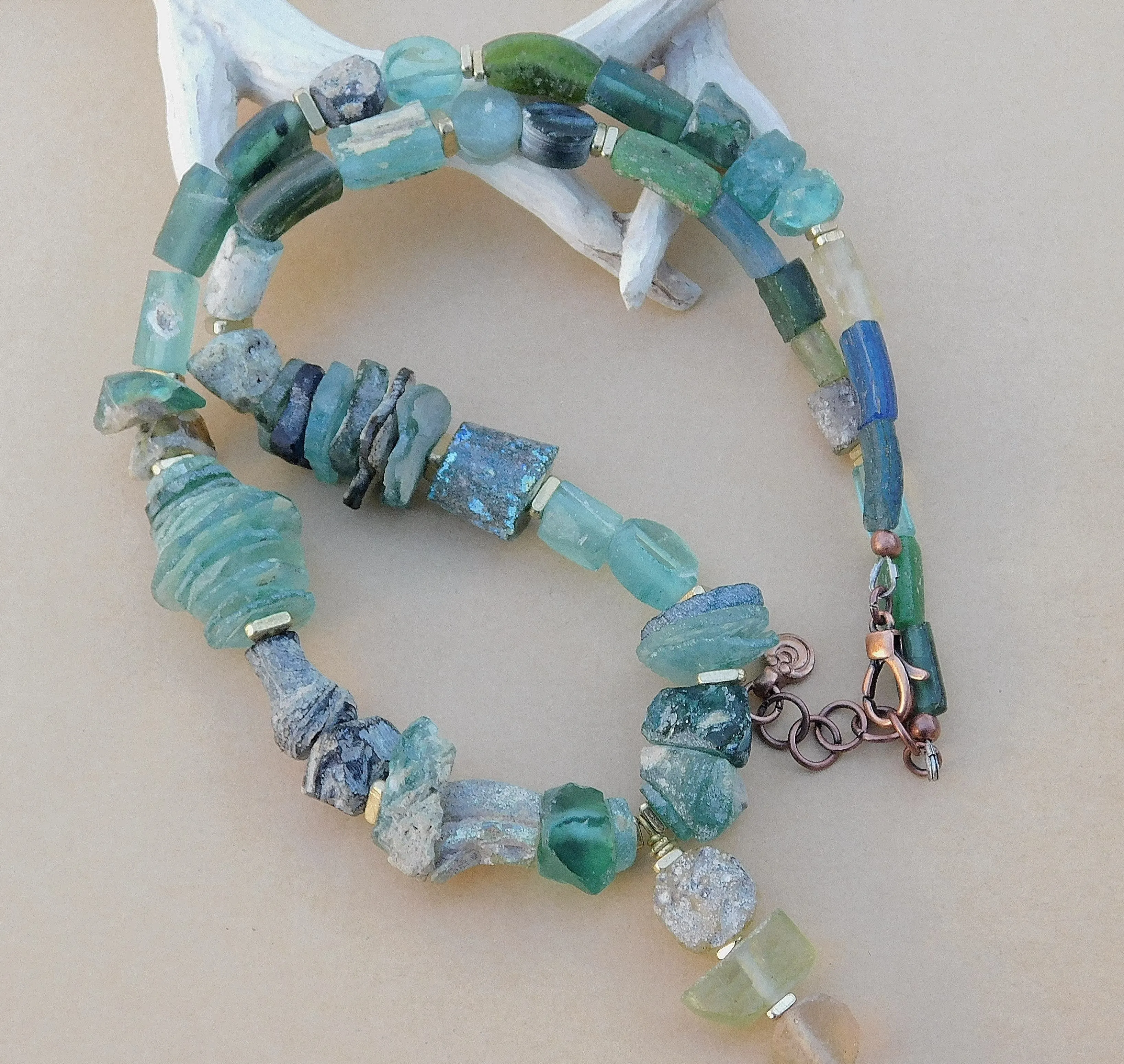 Rustic Roman Glass Necklaces