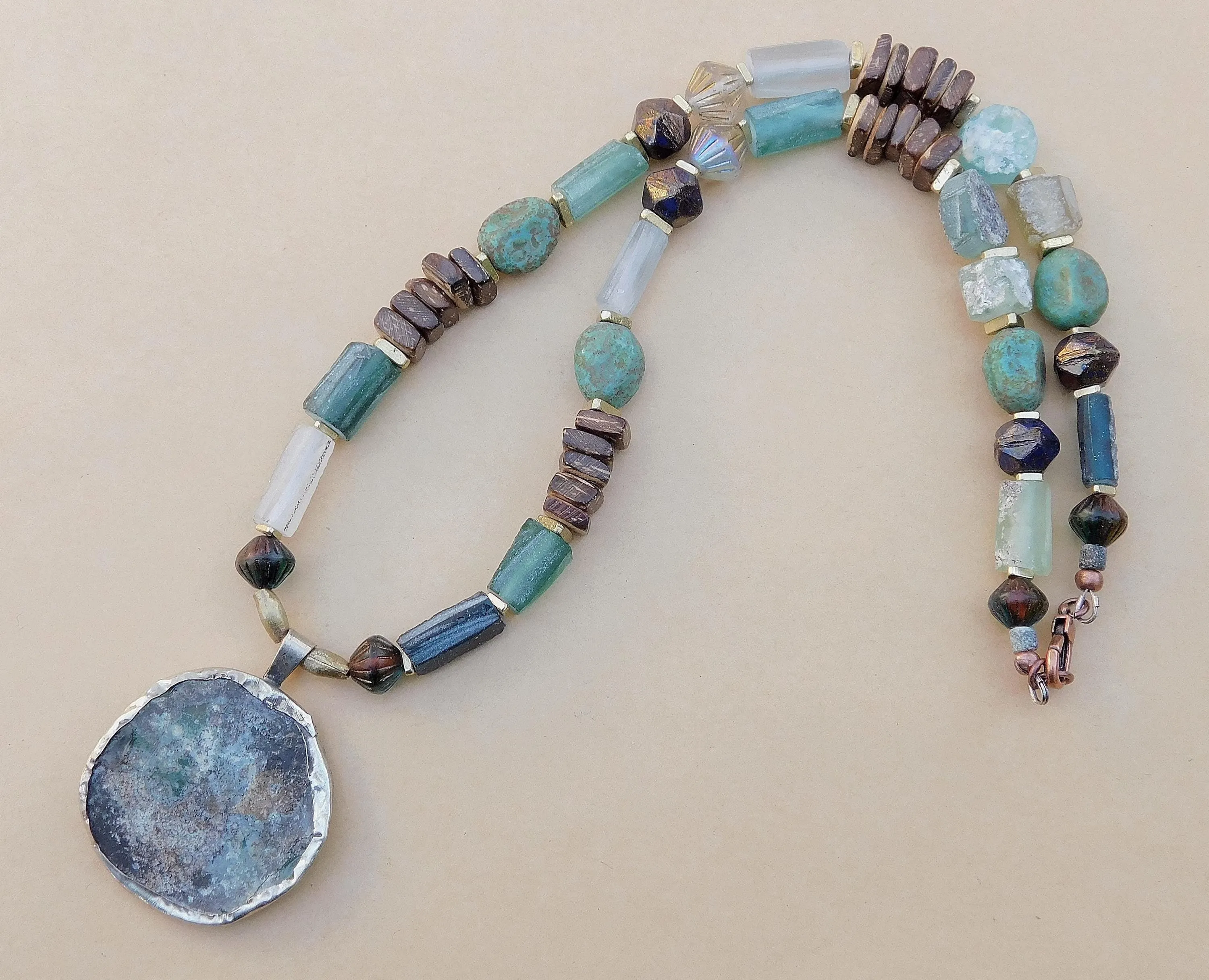 Rustic Roman Glass Necklaces