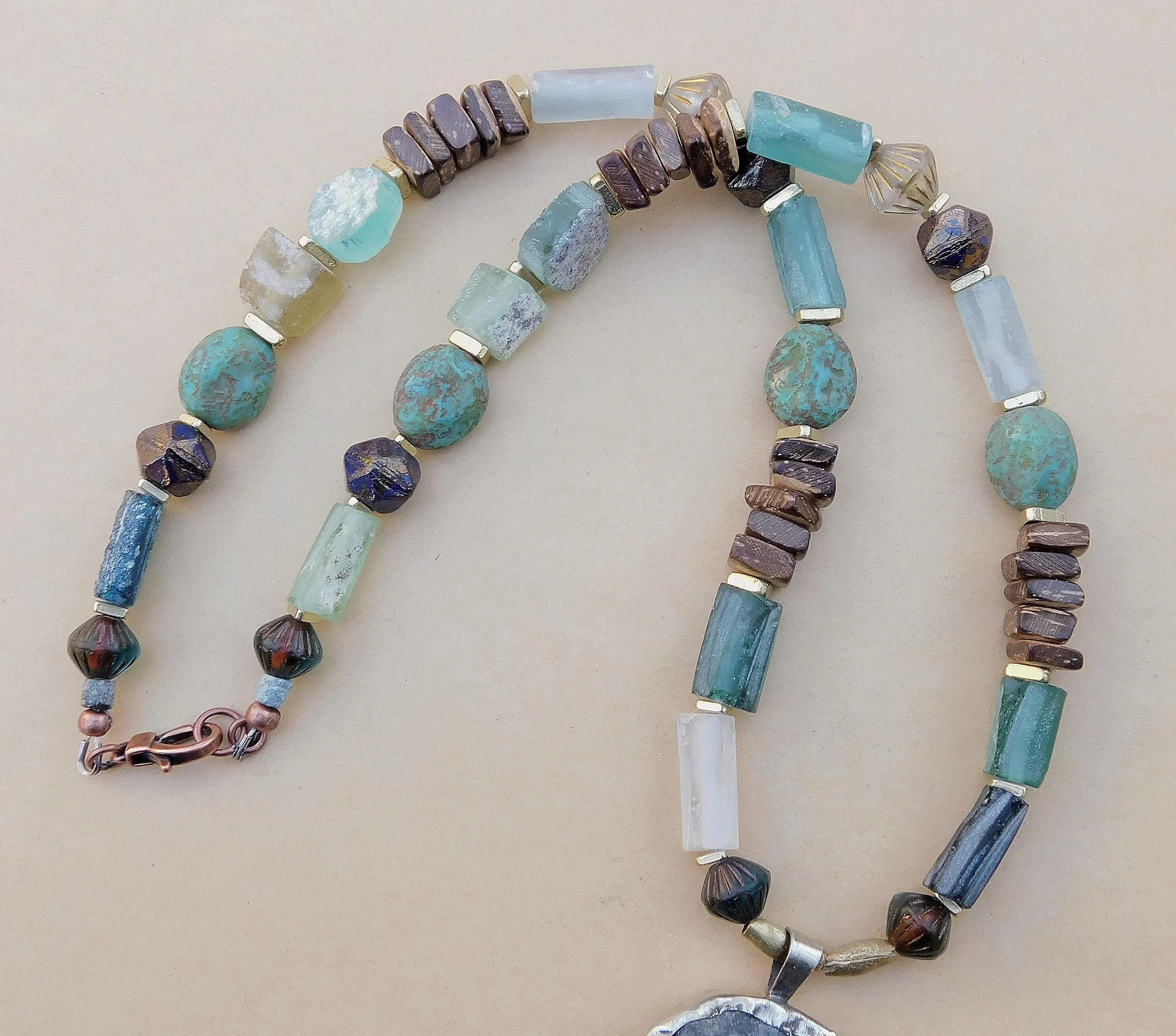 Rustic Roman Glass Necklaces