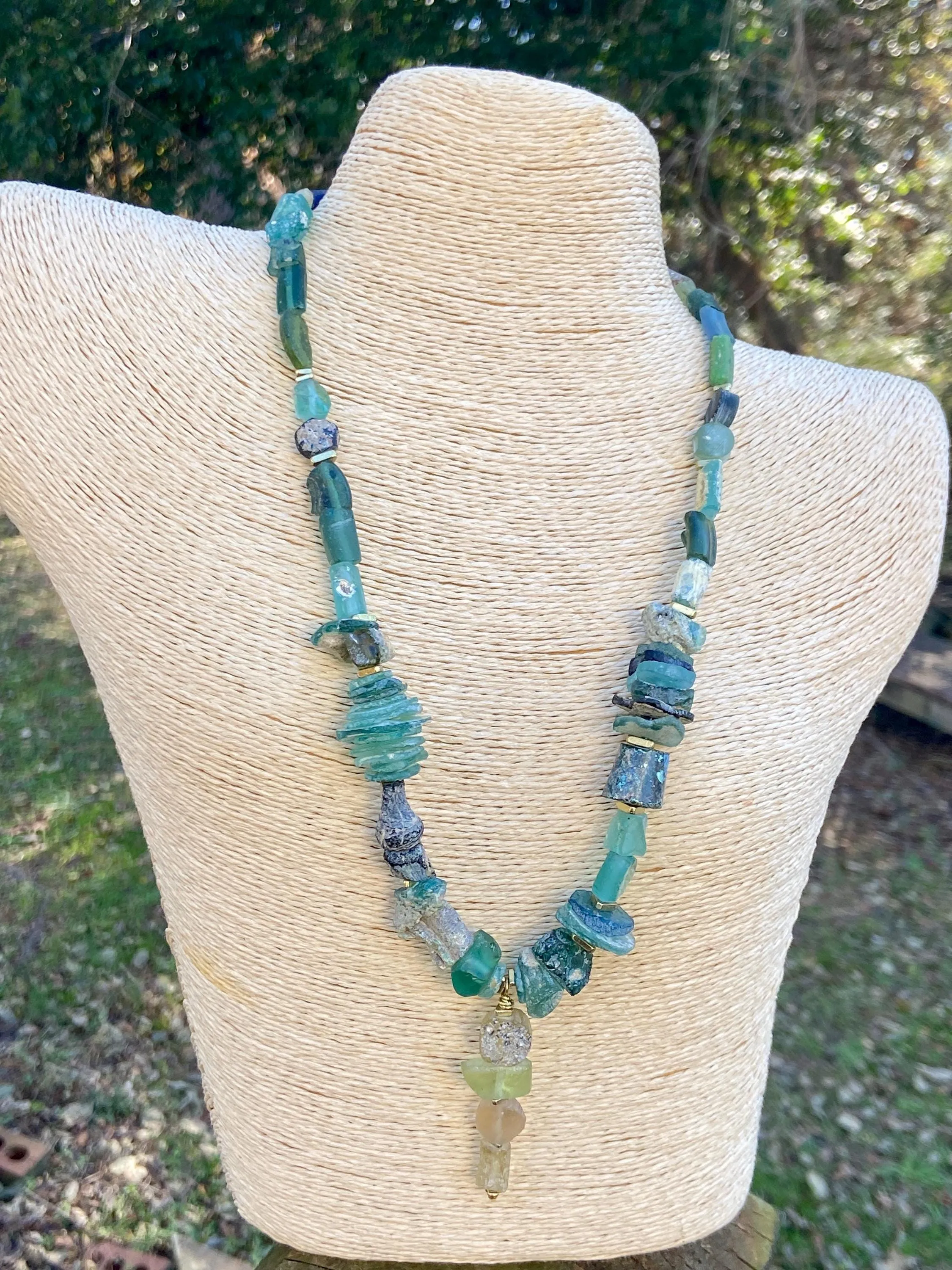 Rustic Roman Glass Necklaces